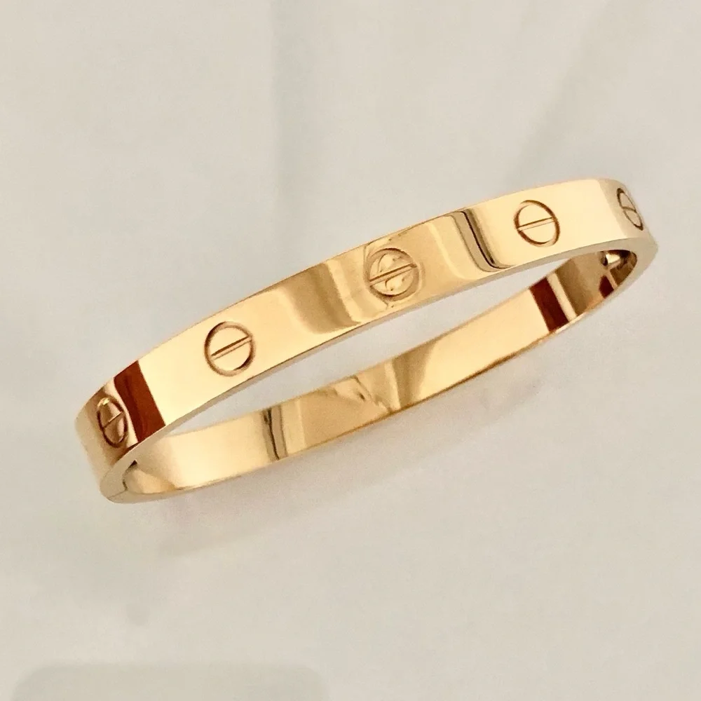 Gold Screw Bracelet Cuff Classic Model